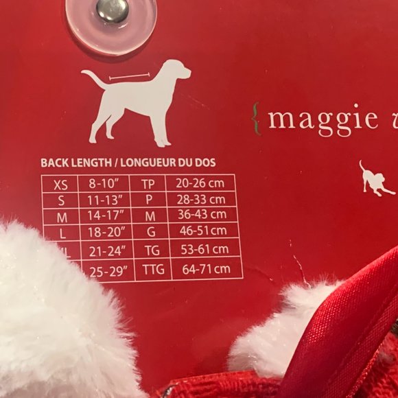 Maggie Waggie Mrs. Claus Christmas Caped Dress with Matching Hat XS NWT - Picture 9 of 11